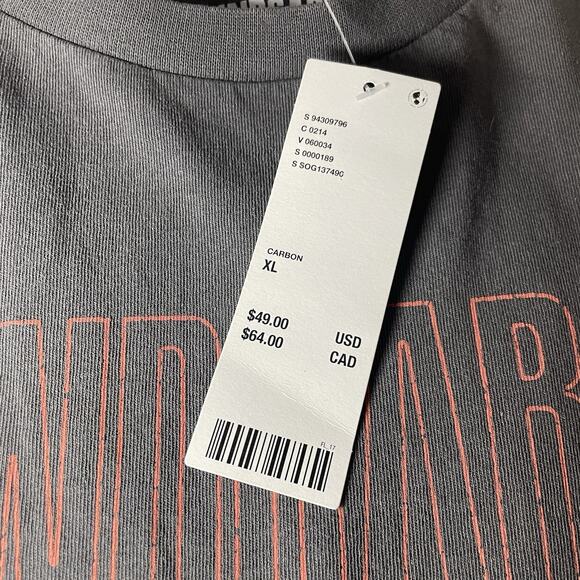 Soundgarden XL Unisex Long Sleeve Shirt Urban Outfitters New Gray Black Band - Picture 2 of 6